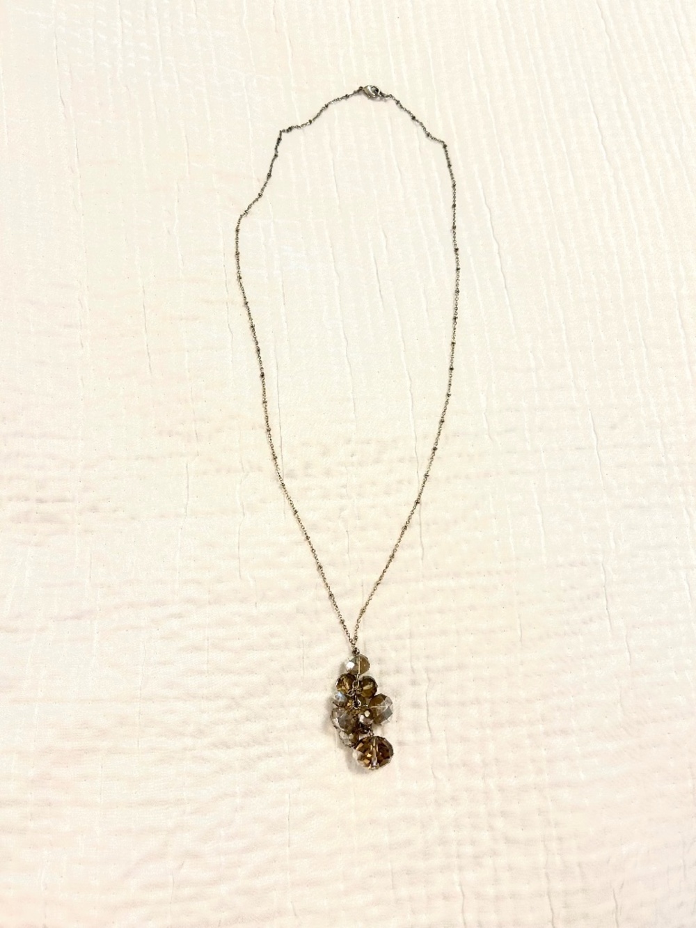 Ann Taylor Women’s Necklace with Pendant cluster gold color